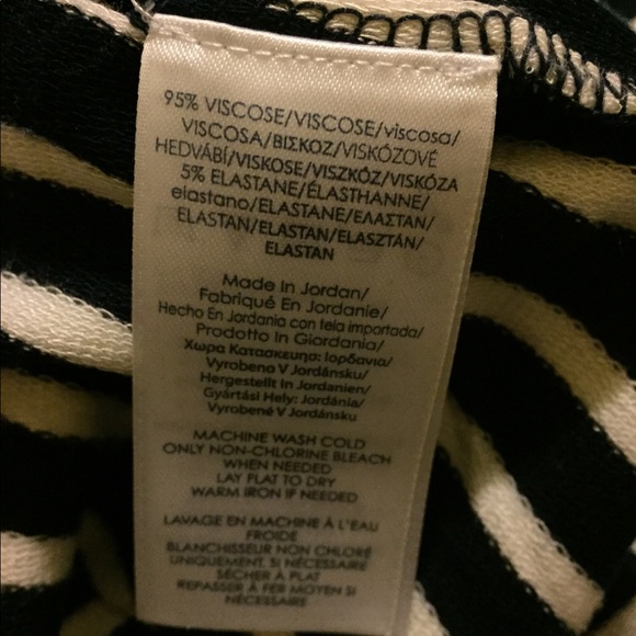 CHAPS SUPER SOFT & FLOWY STRIPED SKIRT -EUC - Picture 5 of 5